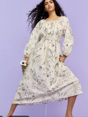 h&m floral lace dress Brock Collection x H&M Chocolate Brown Floral
